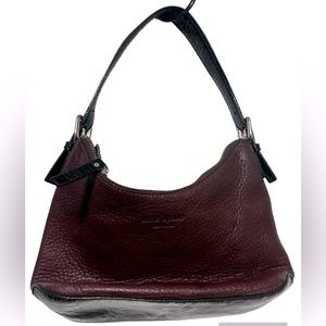 Kate Spade Vintage Brown Leather Shoulder Bag with Black strap
